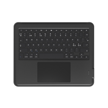 Dux Keyboard Trackpad USB-C for iPad (A16) / 10th gen COM – Norsk With Black Keyboard View#color_black