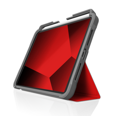 Dux Plus Case for iPad mini (A17 Pro) / 6th gen In Red Front Left Angle View