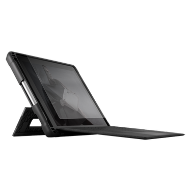 Glass Screen Protector for Microsoft Surface Pro X/8/9/10/11th Edition Front Right Angle With Keyboard#device_surface-pro-x-8-9-10-11th-edition