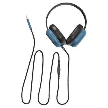 Hear-O Headphones In Serene Sky Wire Shadow With USB-C Input Front View#color_serene-sky*input-type_usb-c
