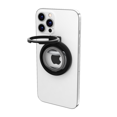 MagLoop In Black With Phone Open Front Left Angle View02#color_black