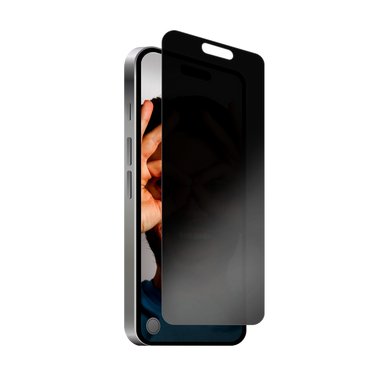 Privacy Glass for iPhone 15 Pro Front Right Angle View#device_iphone-15-pro