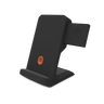 ChargeTree Go Portable Wireless Charging Station In Black Front Left Angle View#color_black
