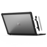 Dux Case for Surface Laptop 2/3/4/5 (13.5”) In Black Back Left Angle View with Pen and Pen Holder#color_black*device_surface-laptop-6