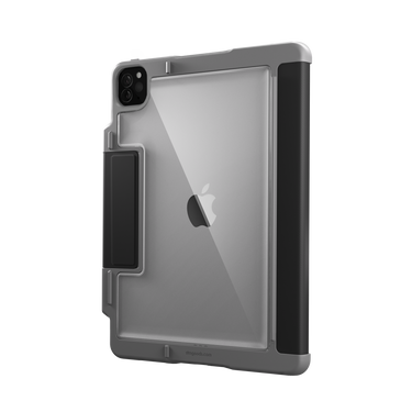 Dux Plus Case for iPad Pro 11" 4th/3rd/2nd/1st gen In Black Back Left Angle View#color_black