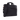 Gamechange Brief for 13" Laptop In Black Front Right Angle View With Strap