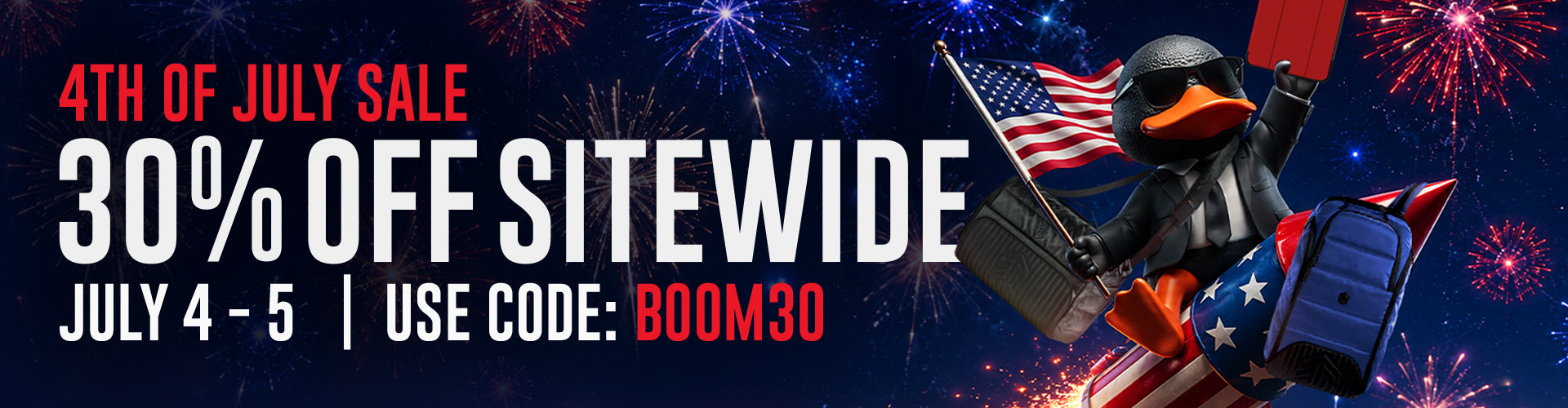 30% Off Sitewide July 4-5 | 4th of July 2026